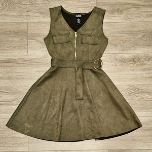 Green Suede Dress